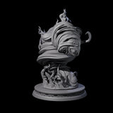 Fizzing Air Elemental Miniature for Dungeons and Dragons, Pathfinder or other TTRPGs