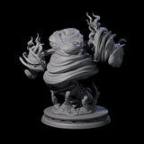 Fizzing Air Elemental Miniature for Dungeons and Dragons, Pathfinder or other TTRPGs