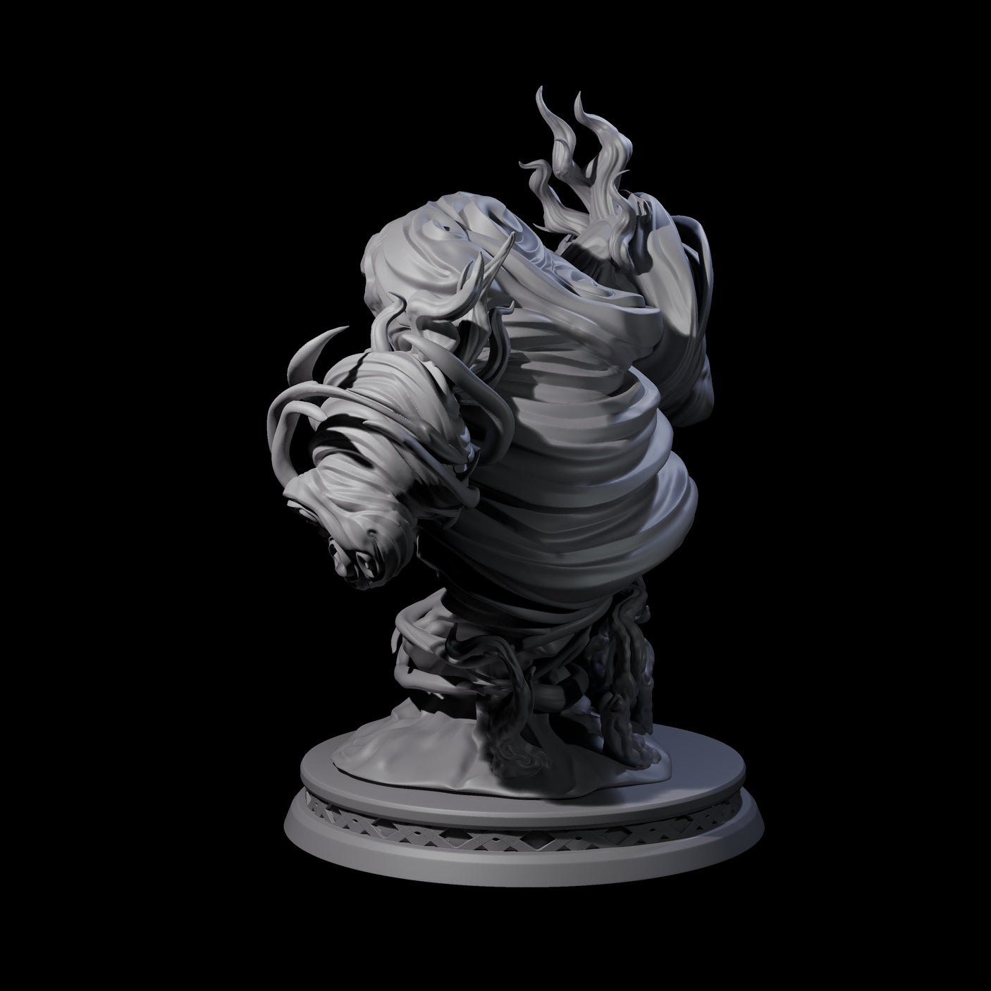 Fizzing Air Elemental Miniature for Dungeons and Dragons, Pathfinder or other TTRPGs