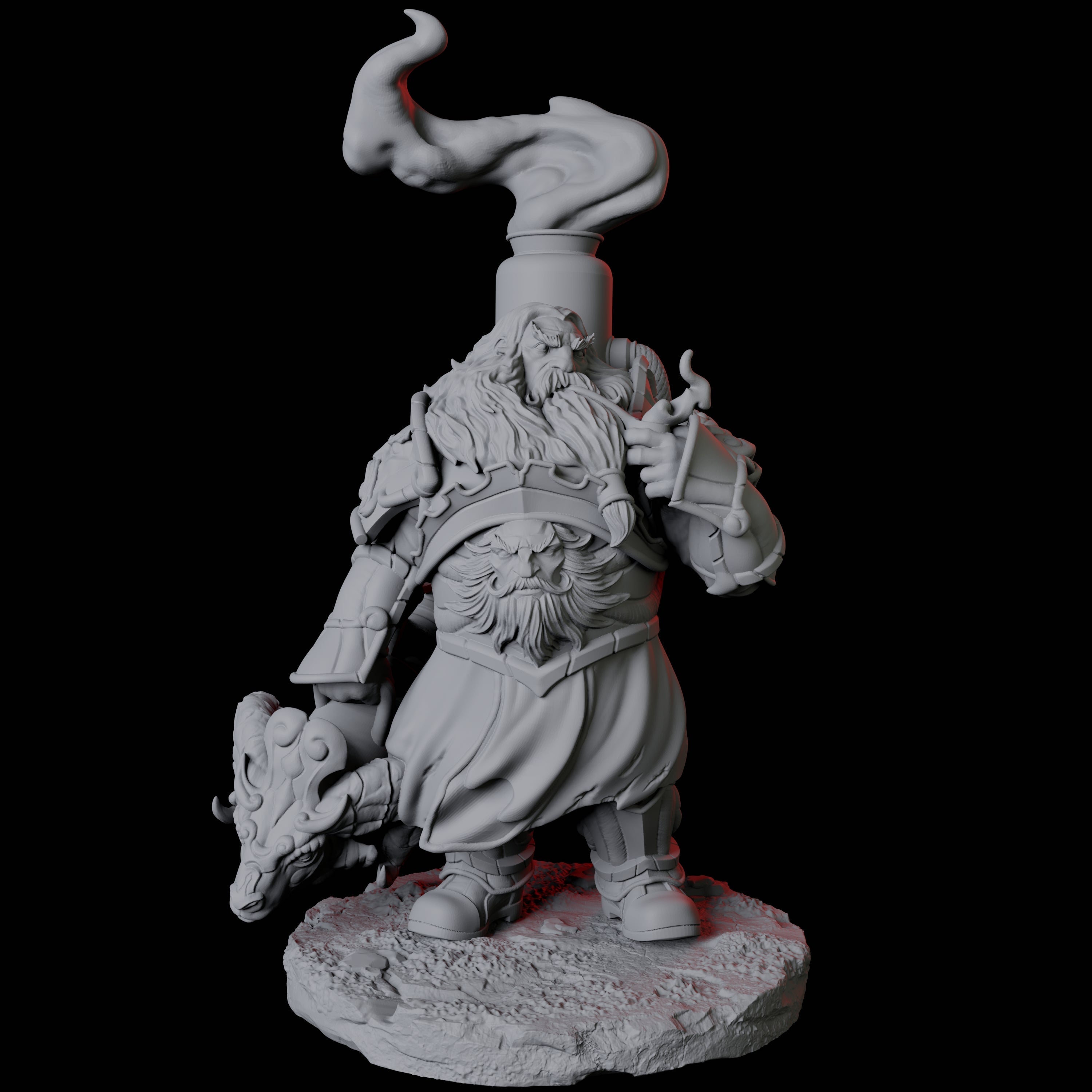 Flamethrower Soldier C Miniature for Dungeons and Dragons, Pathfinder or other TTRPGs
