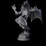 Flaming Erinys Miniature for Dungeons and Dragons, Pathfinder or other TTRPGs