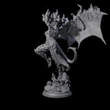 Flaming Erinys Miniature for Dungeons and Dragons, Pathfinder or other TTRPGs