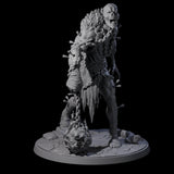 Flaming Mace Undead Giant Miniature for Dungeons and Dragons, Pathfinder or other TTRPGs