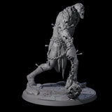 Flaming Mace Undead Giant Miniature for Dungeons and Dragons, Pathfinder or other TTRPGs