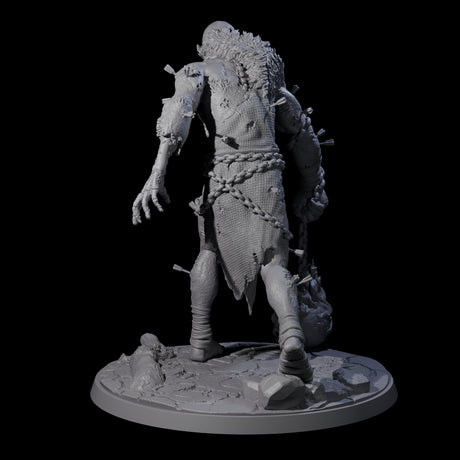 Flaming Mace Undead Giant Miniature for Dungeons and Dragons, Pathfinder or other TTRPGs