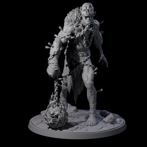 Flaming Mace Undead Giant Miniature for Dungeons and Dragons, Pathfinder or other TTRPGs