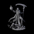 Flaming Necromancer Miniature for Dungeons and Dragons, Pathfinder or other TTRPGs