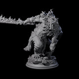 Flaming Rakshasa Miniature for Dungeons and Dragons, Pathfinder or other TTRPGs