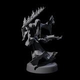 Flaming Wraith A Miniature for Dungeons and Dragons, Pathfinder or other TTRPGs
