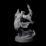 Flaming Wraith A Miniature for Dungeons and Dragons, Pathfinder or other TTRPGs