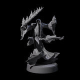 Flaming Wraith A Miniature for Dungeons and Dragons, Pathfinder or other TTRPGs