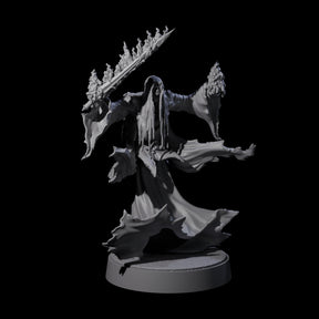 Flaming Wraith A Miniature for Dungeons and Dragons, Pathfinder or other TTRPGs