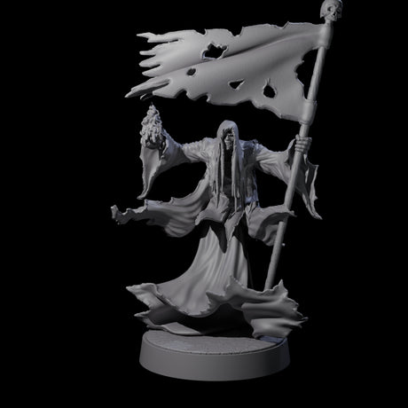 Flaming Wraith B Miniature for Dungeons and Dragons, Pathfinder or other TTRPGs