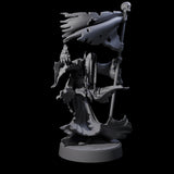 Flaming Wraith B Miniature for Dungeons and Dragons, Pathfinder or other TTRPGs