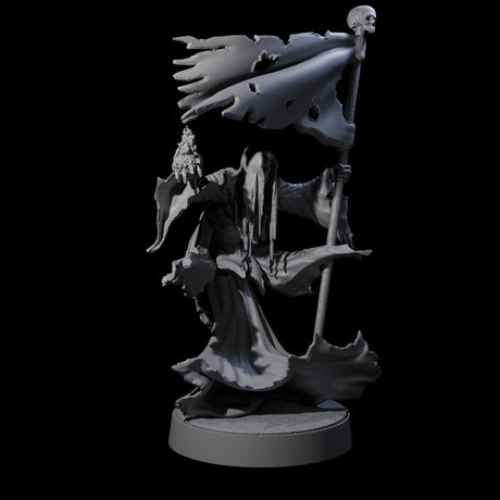 Flaming Wraith B Miniature for Dungeons and Dragons, Pathfinder or other TTRPGs