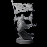 Flaming Wraith B Miniature for Dungeons and Dragons, Pathfinder or other TTRPGs