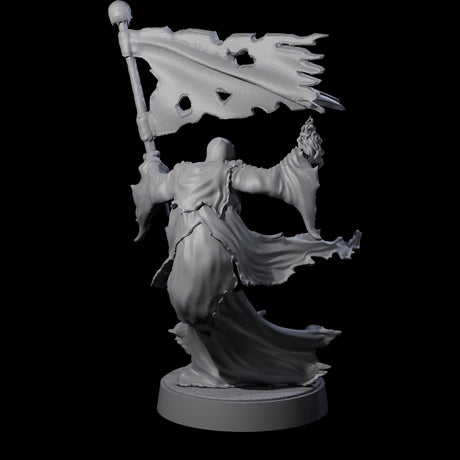 Flaming Wraith B Miniature for Dungeons and Dragons, Pathfinder or other TTRPGs