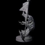 Flaming Wraith B Miniature for Dungeons and Dragons, Pathfinder or other TTRPGs