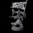 Flaming Wraith B Miniature for Dungeons and Dragons, Pathfinder or other TTRPGs