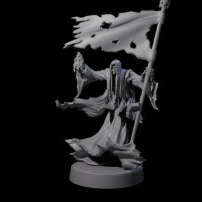 Flaming Wraith B Miniature for Dungeons and Dragons, Pathfinder or other TTRPGs
