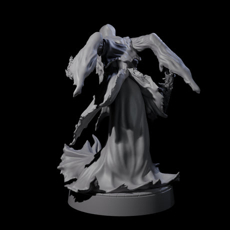 Flaming Wraith C Miniature for Dungeons and Dragons, Pathfinder or other TTRPGs