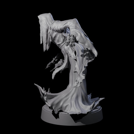 Flaming Wraith C Miniature for Dungeons and Dragons, Pathfinder or other TTRPGs