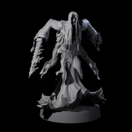 Flaming Wraith C Miniature for Dungeons and Dragons, Pathfinder or other TTRPGs