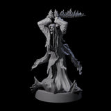 Flaming Wraith D Miniature for Dungeons and Dragons, Pathfinder or other TTRPGs