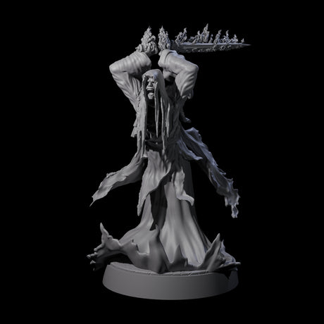 Flaming Wraith D Miniature for Dungeons and Dragons, Pathfinder or other TTRPGs