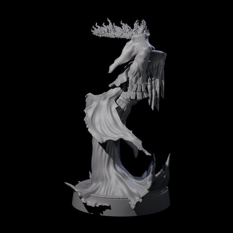 Flaming Wraith D Miniature for Dungeons and Dragons, Pathfinder or other TTRPGs