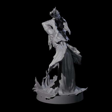 Flaming Wraith D Miniature for Dungeons and Dragons, Pathfinder or other TTRPGs