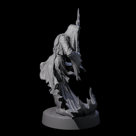 Flaming Wraith E Miniature for Dungeons and Dragons, Pathfinder or other TTRPGs