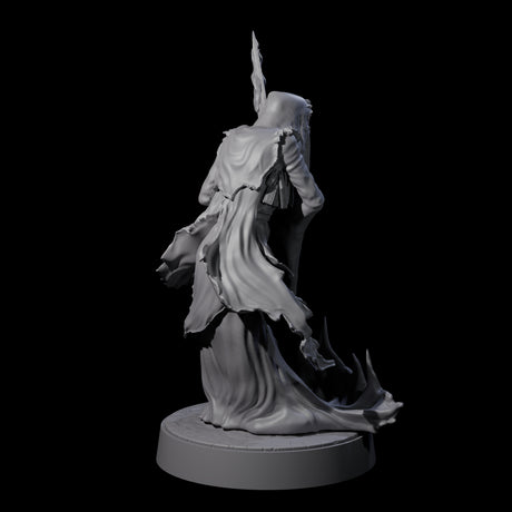 Flaming Wraith E Miniature for Dungeons and Dragons, Pathfinder or other TTRPGs