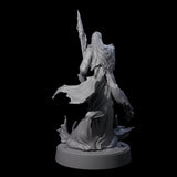 Flaming Wraith E Miniature for Dungeons and Dragons, Pathfinder or other TTRPGs