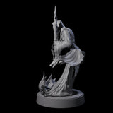 Flaming Wraith E Miniature for Dungeons and Dragons, Pathfinder or other TTRPGs