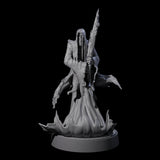 Flaming Wraith E Miniature for Dungeons and Dragons, Pathfinder or other TTRPGs