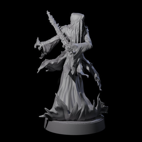 Flaming Wraith F Miniature for Dungeons and Dragons, Pathfinder or other TTRPGs