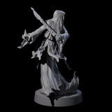 Flaming Wraith F Miniature for Dungeons and Dragons, Pathfinder or other TTRPGs