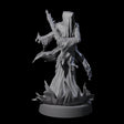 Flaming Wraith F Miniature for Dungeons and Dragons, Pathfinder or other TTRPGs