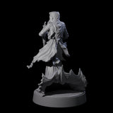 Flaming Wraith G Miniature for Dungeons and Dragons, Pathfinder or other TTRPGs