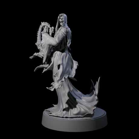Flaming Wraith G Miniature for Dungeons and Dragons, Pathfinder or other TTRPGs