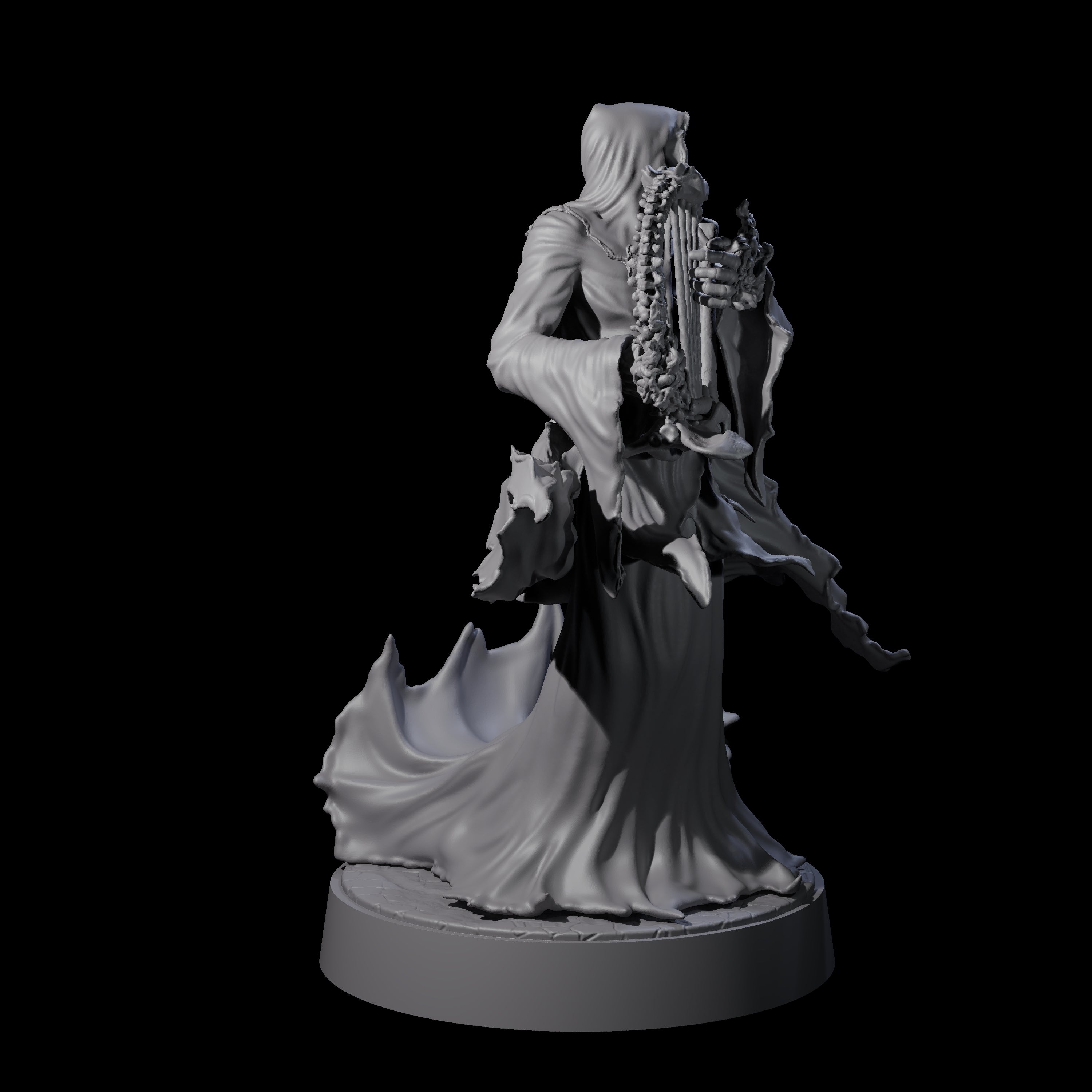 Flaming Wraith G Miniature for Dungeons and Dragons, Pathfinder or other TTRPGs