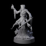 Flaming Wraith H Miniature for Dungeons and Dragons, Pathfinder or other TTRPGs