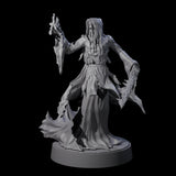 Flaming Wraith H Miniature for Dungeons and Dragons, Pathfinder or other TTRPGs