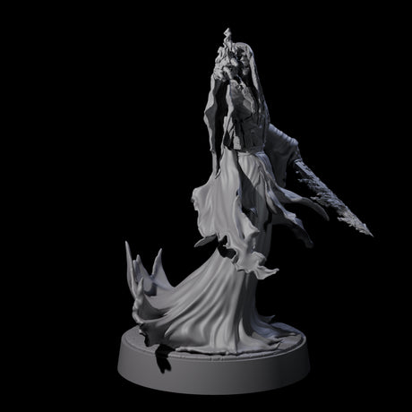 Flaming Wraith H Miniature for Dungeons and Dragons, Pathfinder or other TTRPGs