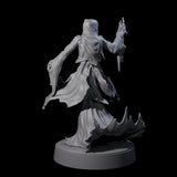 Flaming Wraith H Miniature for Dungeons and Dragons, Pathfinder or other TTRPGs