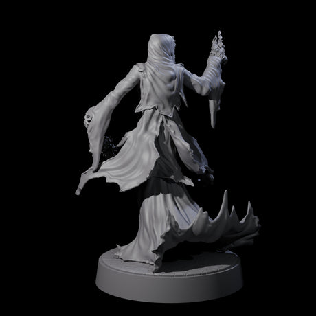 Flaming Wraith H Miniature for Dungeons and Dragons, Pathfinder or other TTRPGs