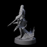 Flaming Wraith H Miniature for Dungeons and Dragons, Pathfinder or other TTRPGs
