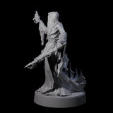 Flaming Wraith H Miniature for Dungeons and Dragons, Pathfinder or other TTRPGs