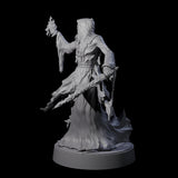 Flaming Wraith H Miniature for Dungeons and Dragons, Pathfinder or other TTRPGs
